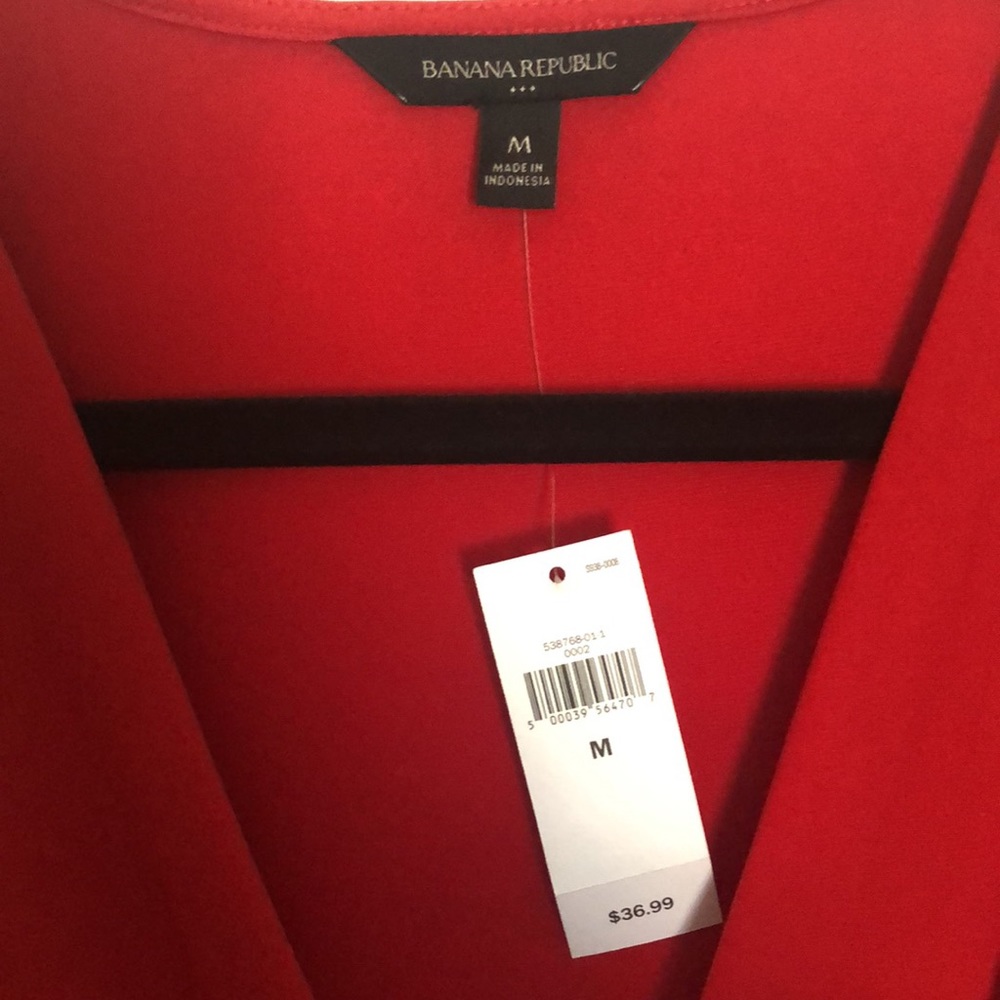 ❤️Banana Republic❤️red blouse - Picture 3 of 10
